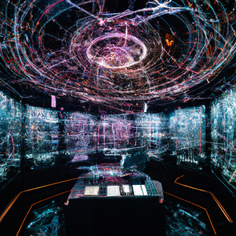 An intricate, futuristic control room with holographic displays, complex equations, and neural pathways interwoven with human decision-making processes, illustrating the multifaceted nature of controlling superintelligent AI systems and the need for interdisciplinary collaboration to manage potential risks.
